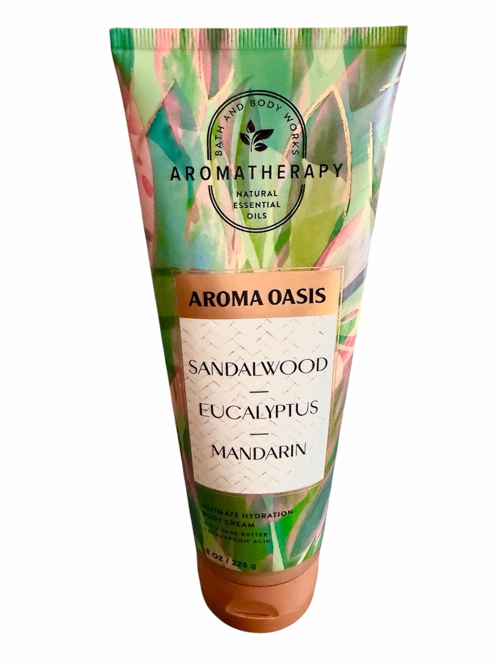 Bath & Body Works 8oz Body Cream - Sandalwood Eucalyptus Mandarin